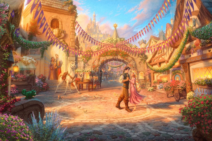 Rapunzel Dancing in the Sunlit Courtyard Art Choices