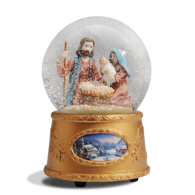 Holy Family Snow Globe