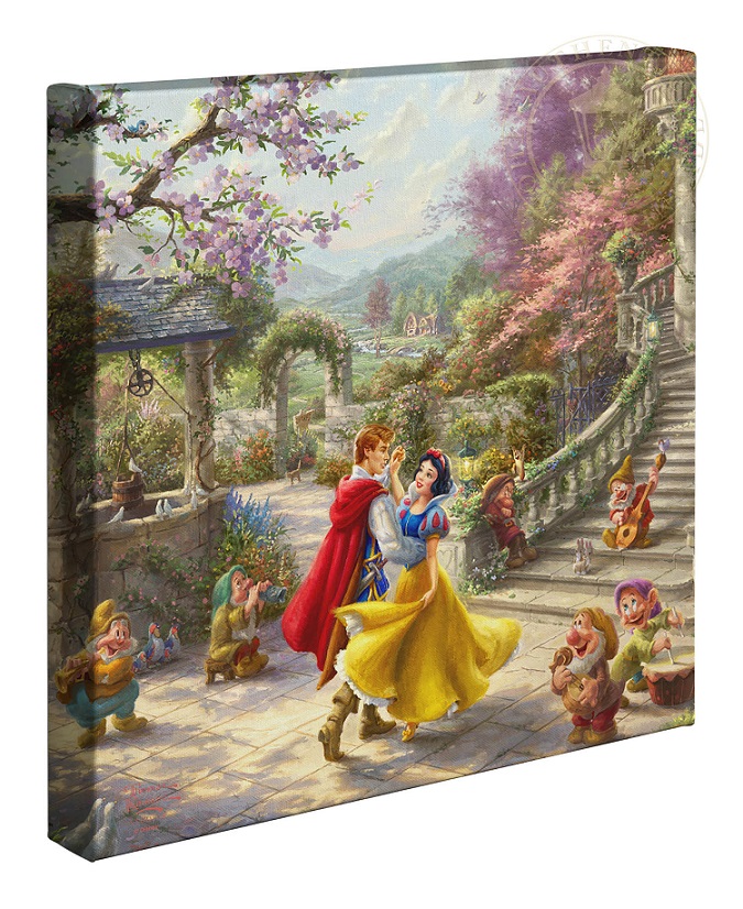 Snow White Dancing in the Sunlight 14"x14" Canvas Wrap