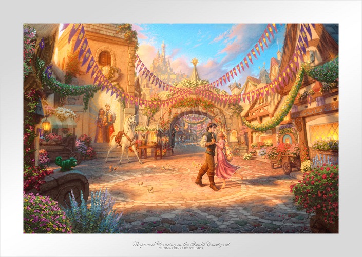 Rapunzel Dancing in the Sunlit Courtyard Paper Edition
