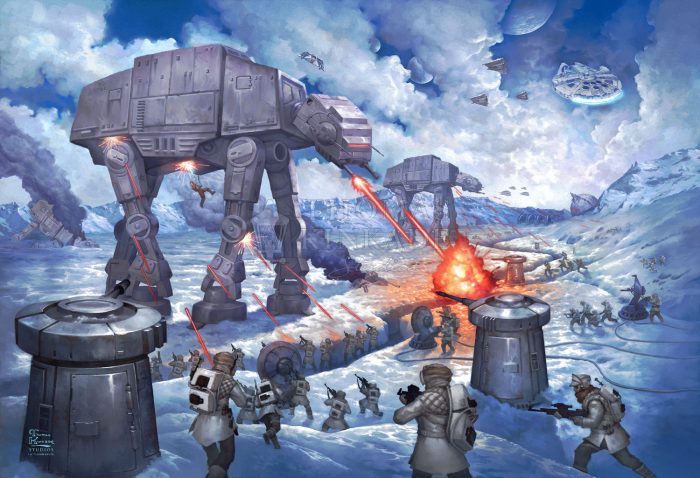 The Battle of Hoth Painting