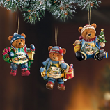 Teddy Bear Ornament Set 1