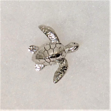 Sea Turtle Sterling Silver Pendant Charm