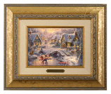 Mickey & Minnie Sweetheart Holiday Brushwork (Frame Choices)