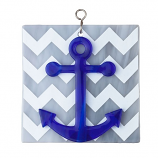 Chevron Anchor Stained Glass