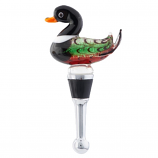 Mallard Duck Glass Bottle Stopper