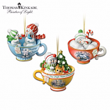 Baby Snowmen Teacup Ornament Set 1