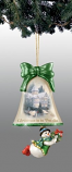 Christmas in the Air Snowman Bell Ornament