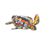 Loggerhead Sea Turtle Multi Color Mosaic Figurine
