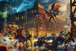 The Dark Knight Saves Gotham City Painting