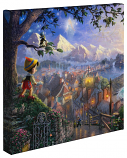 Pinocchio Wishes Upon a Star 14"x14" Canvas Wrap