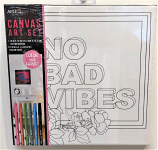 No Bad Vibes Canvas Marker Kit