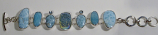 Blue Gemstones Sterling Silver Bracelet