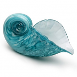 Ocean Blue Spiral Seashell